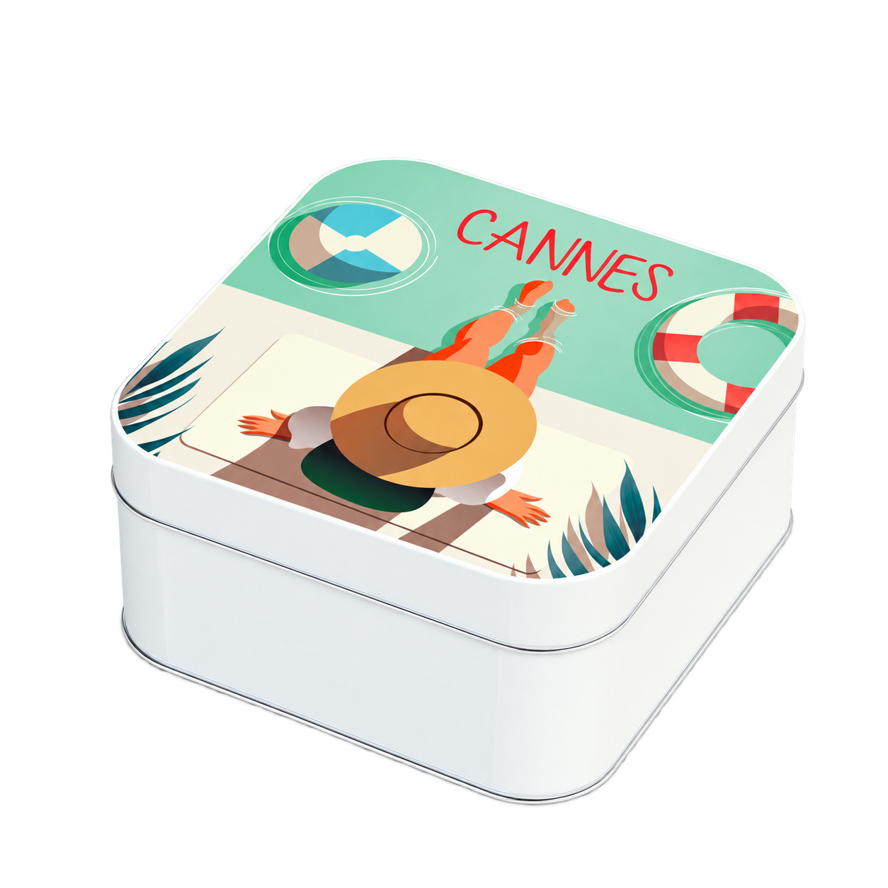 Boîte carrée personnalisée